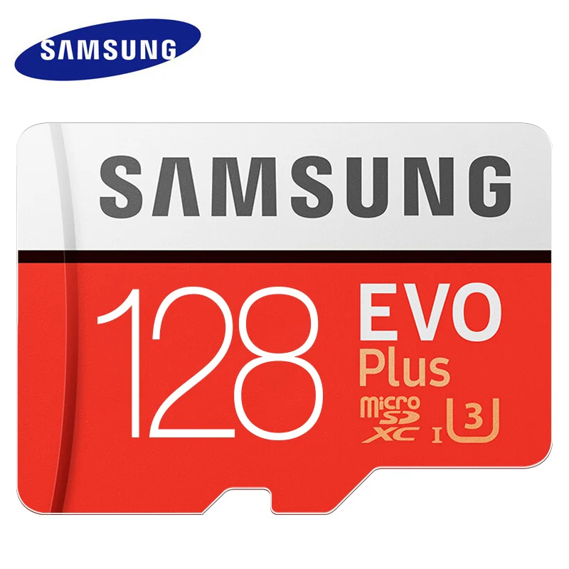 SAMSUNG TF Micro SD карта памяти MicroSD EVO Plus класс 10 U3 32 Гб 64 Гб 128 ГБ 256 Гб Смартфон планшет камера - Емкость: 128 ГБ