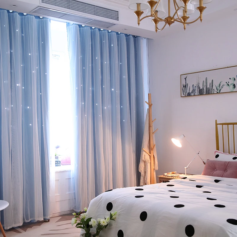 bed room window curtains