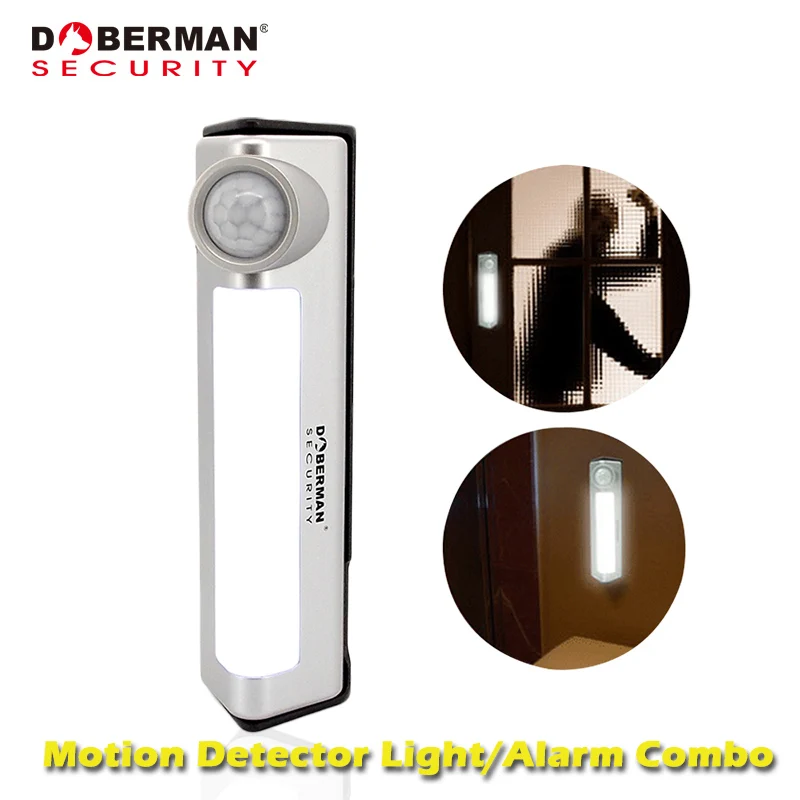 

Doberman Security Home Security Infrared Alarm motion sensor Alarm detector with Night Light Motion Detector Light/Alarma Combo