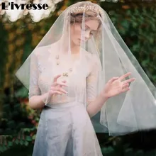 Короткие один слой без расчески мягкая сетка свадебная фата свадебный головной убор Свадебные аксессуары для невесты