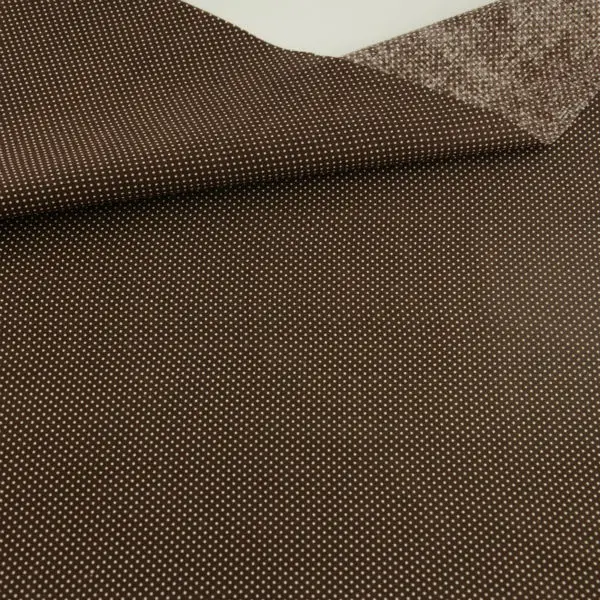 

Mini Dots Designs Dark Brown Cotton Fabric Home Textile Pre-cut Fat Quarter Tida Tecido Sewing Lining Toys Art Work Doll's DIY