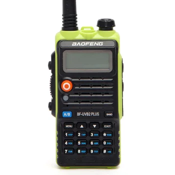 

Baofeng Walkie Talkie BF-UVB2PLUS 8W High Power Dual Band Ham Two Way Radios with USB charge cable directly charge on battery