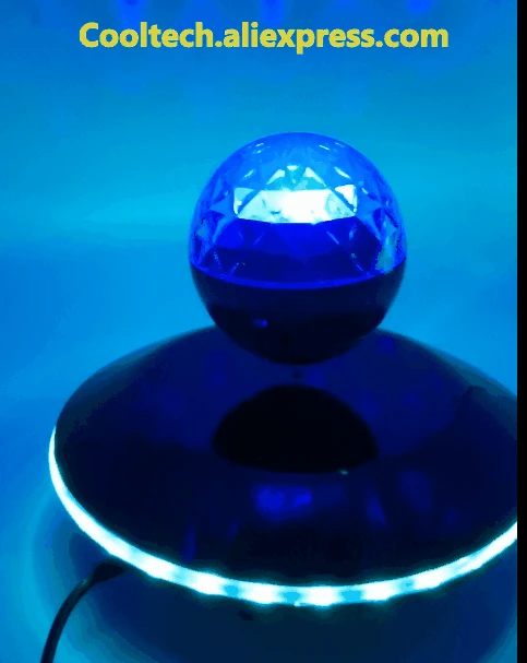 Магнитная левитации светодиодные лампы Bluetooth Динамик красочные Maglev подвеска Bluetooth Динамик бытовой маленький ночник аудио