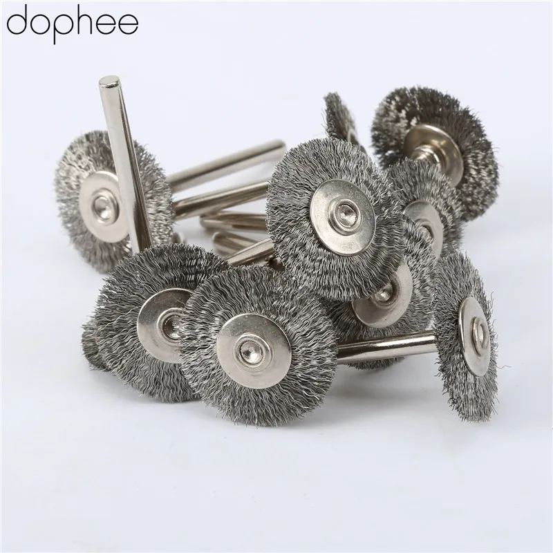 Аксессуары dophe Dremel щетки колеса провода из нержавеющей стали для шлифовальной