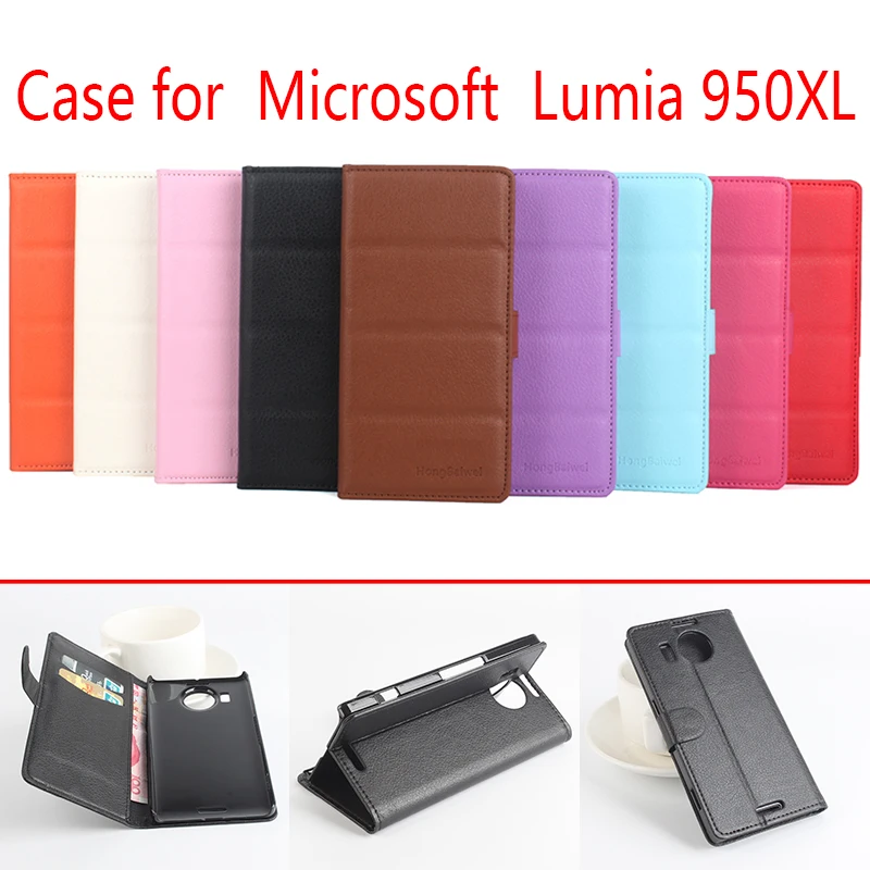 Для Microsoft Lumia 950XL чехол для телефона Папка с застежкой из искусственной кожи