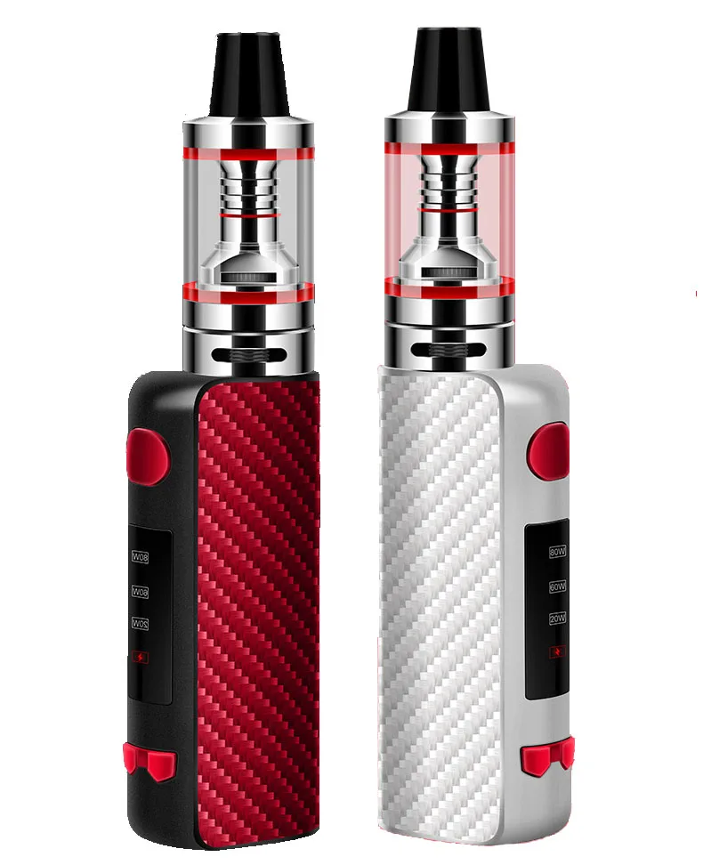 G taste 80W vape mod 1600mah батарея со светодиодом 2 мл испаритель Vapor электронная сигарета