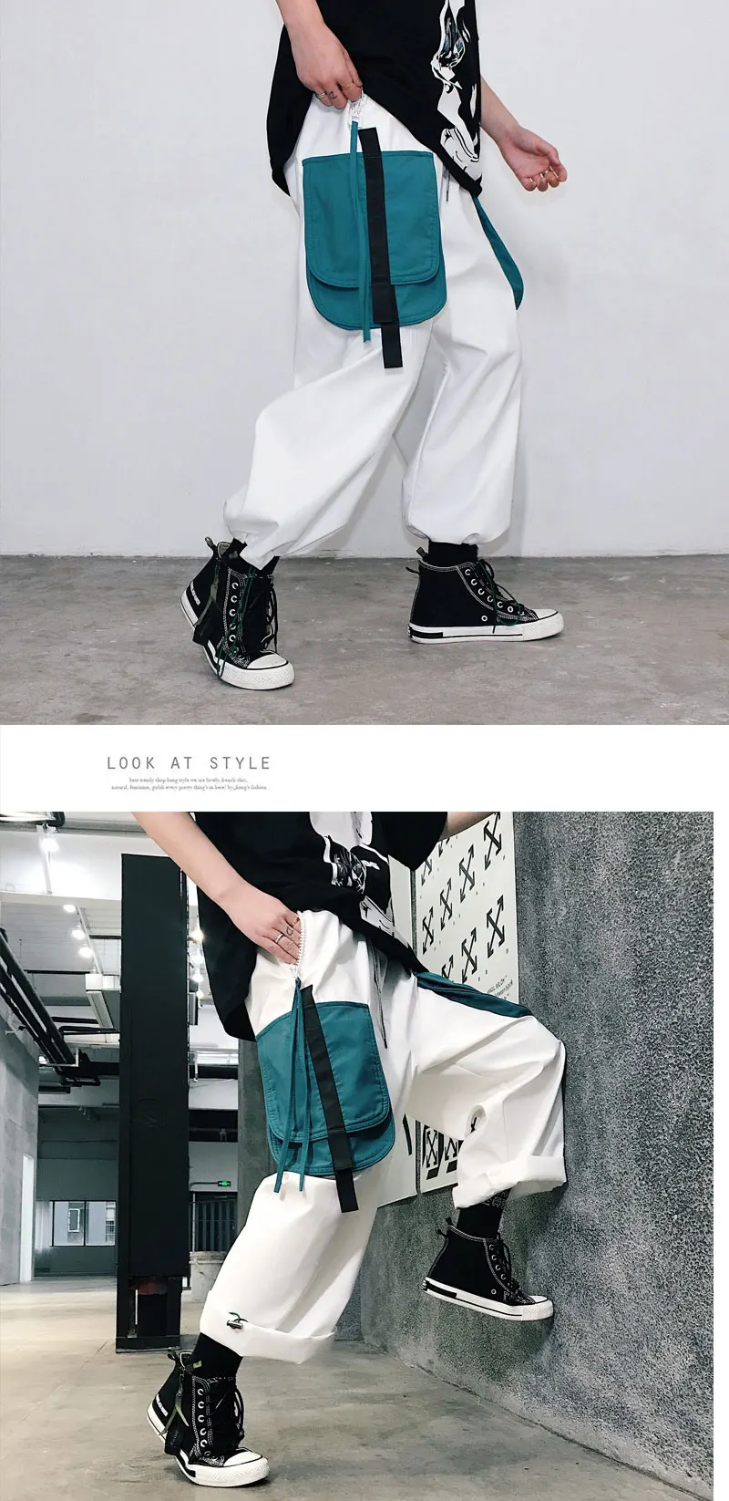 LAPPSTER цвет блок Уличная Брюки карго мужские 2019 мужские s хип-хоп джоггеры брюки пара Harajuku свободные брюки ремень тренировочные брюки