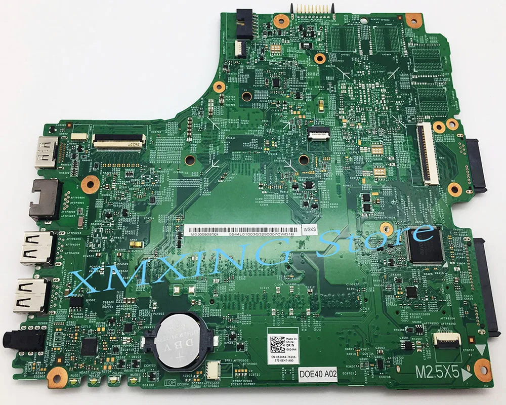 Fulcol для DELL Inspiron 3437 5437 Материнская плата ноутбука I7-4500U Процессор CN-0624N4 0624N4 624N4 протестированная работа