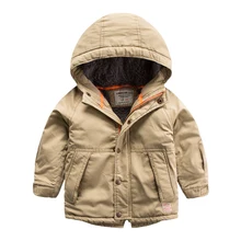 Children with cashmere coat 2016 winter new stick zipper Hoody zip top coat boy baby warm