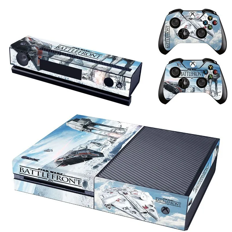 Звездные войны: battleспереди виниловая накладка наклейки Наклейка для Xbox One консоли и Kinect и 2 контроллера