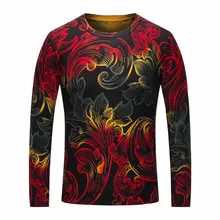 ECTIC 2017 New Pure wool Men Fashion printing Sweater Size V0225