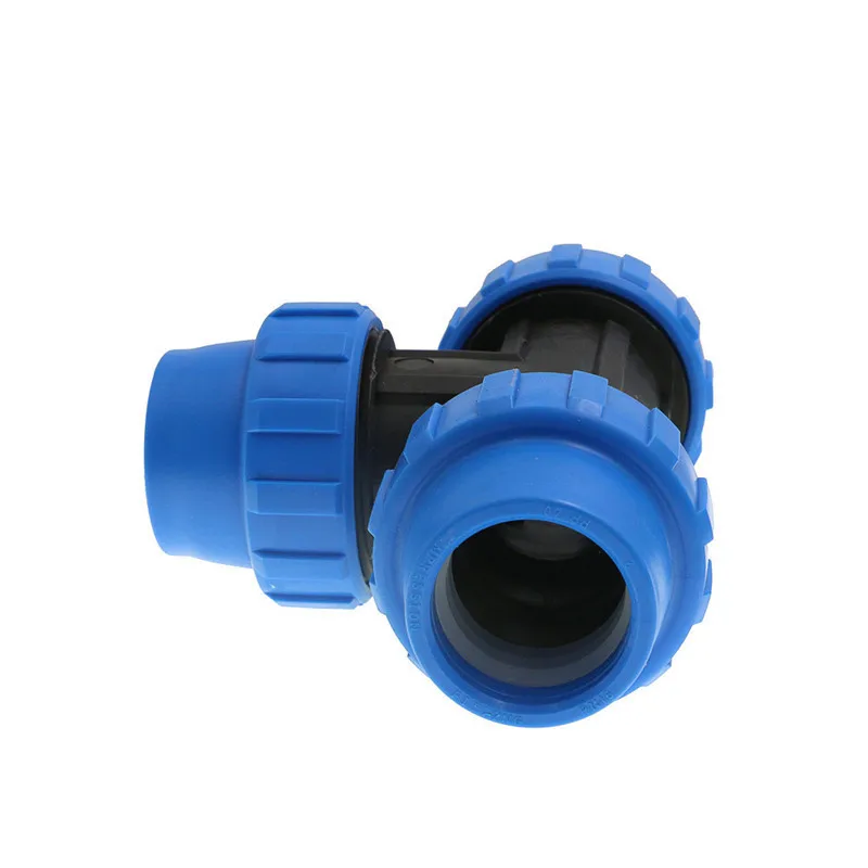 1 шт. HDPE компрессионная Тройник пластиковая подача воды для полива PP штуцер топ