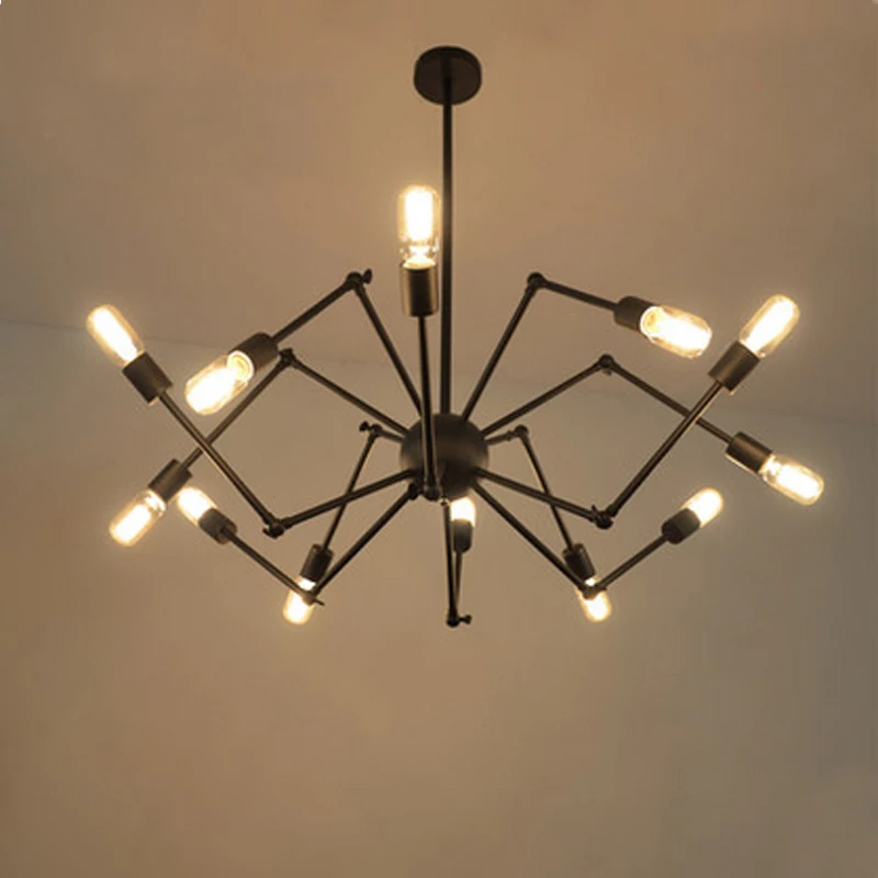 

American Creative Chandelier Industries loft Five Iron Pipe dinging light Retro Bar Cafe Chandeliers Retro Country Chandeliers
