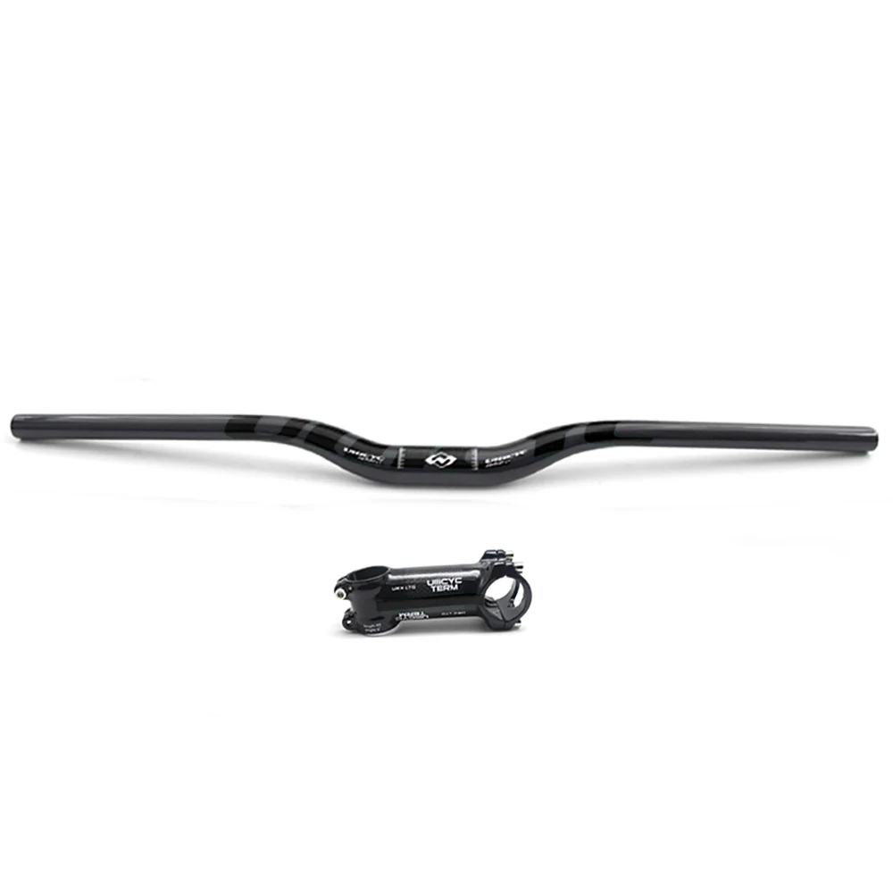 ULLICYC 一体型カーボンハンドル 400mm×110mm Ulicyc-カーボンマウンテンバイクハンドルバーとシートポストセット