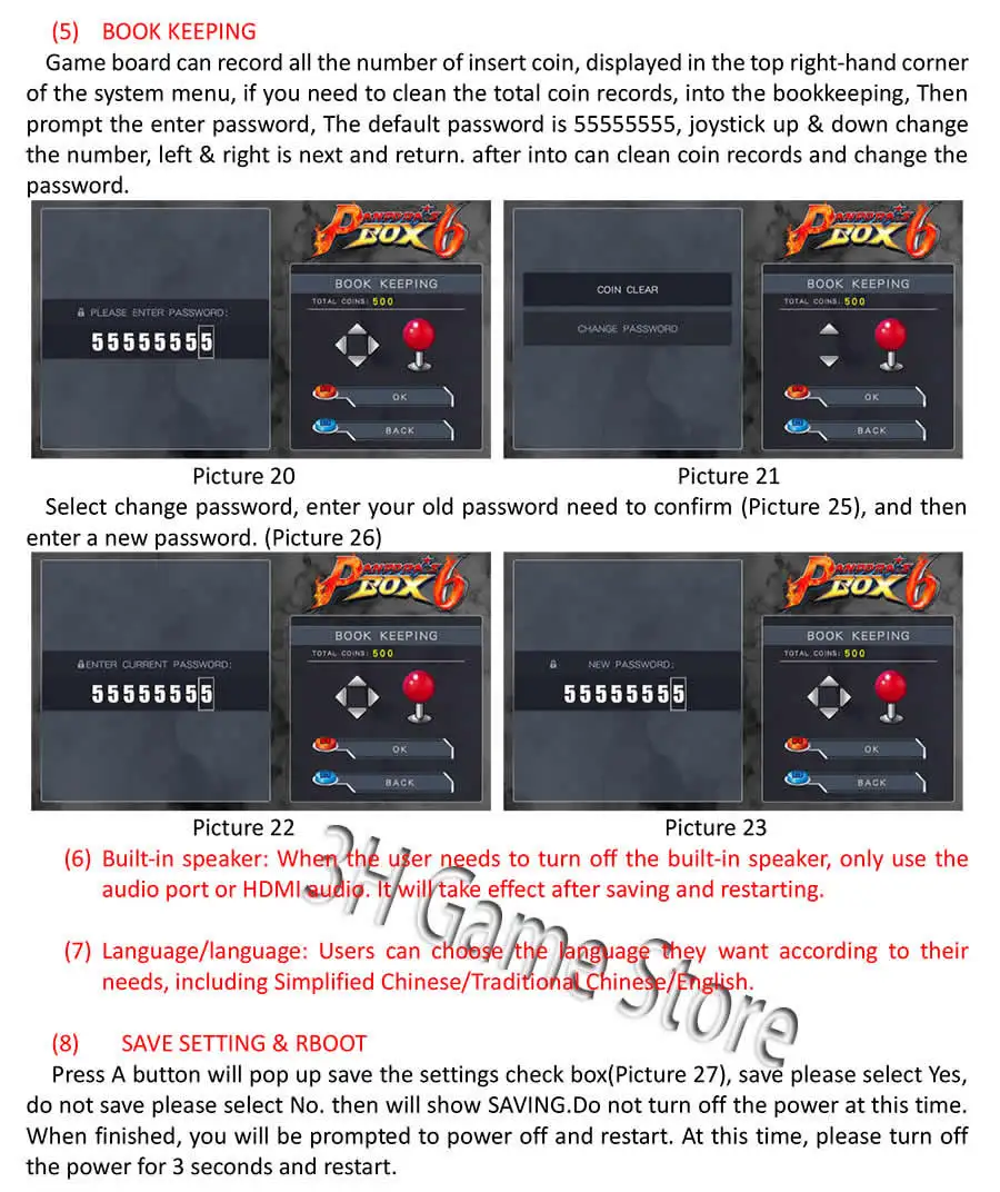 Pandora's Box 6 1300 в 1 jamma board Arcade pcb может добавить дополнительные 3000 игр поддержка FBA MAME PS1 игра для аркадного шкафа машина