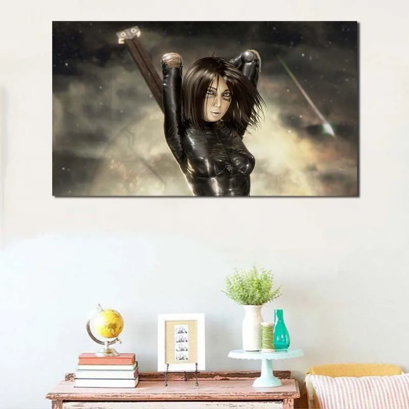 Alita Battle Angel аниме HD обои холст плакаты печать настенная живопись декоративная