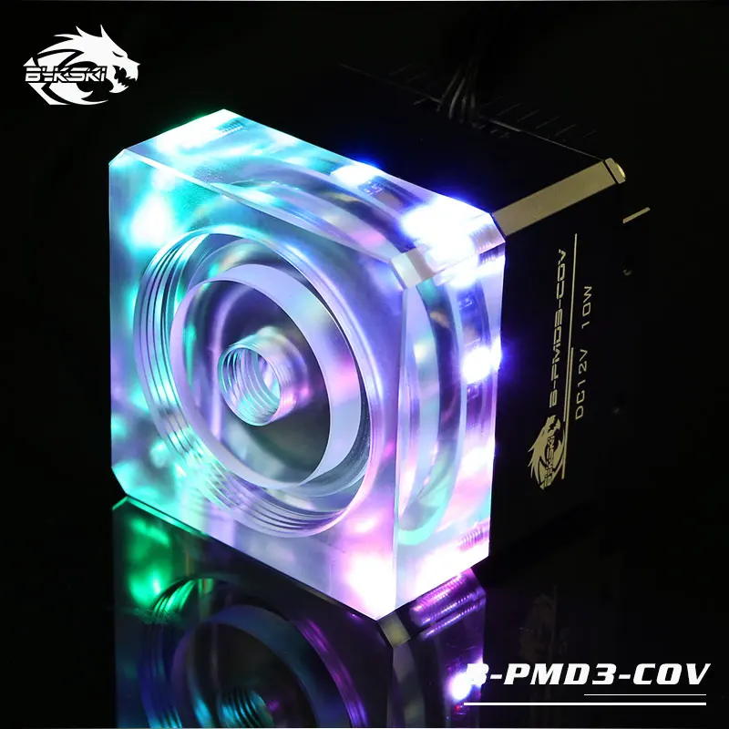 Bykski B-PMD3-COV 5 в RGB насос системы водяного охлаждения с радиатором 600L DDC черный