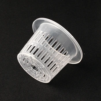 

8pcs Dia55mm High Seedlings Hydroponics System Pots Vegetables Planting Nursery Basket Net Cup Aeroponics Net Pot