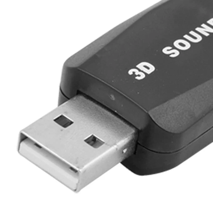 GTFS Горячая USB 3D Аудио Звуковая карта Микрофон Наушники Адаптер