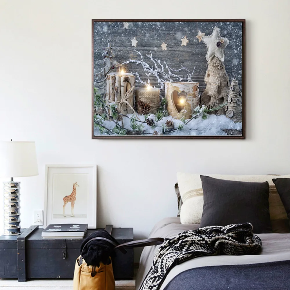 

christmas decorations for home 5D Diamond Paintings santa ornaments navidad 2018 Natal New Year Decoration