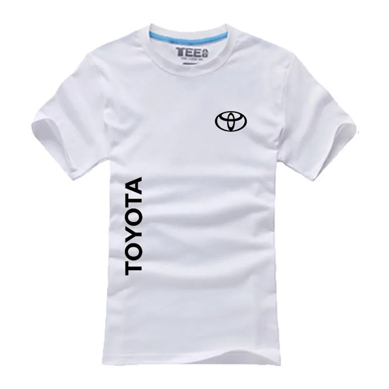 Новые летние футболки с логотипом Toyota Мужская модная футболка из 100% хлопка