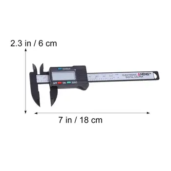 

0-100mm 4inch LCD Digital Electronic Carbon Fiber Vernier Caliper Gauge Micrometer