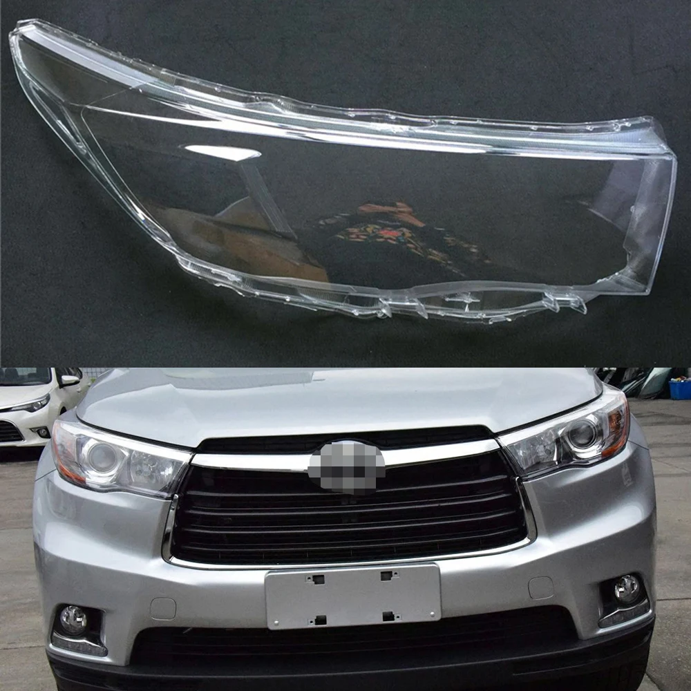 Для Toyota Highlander прозрачный автомобильный налобный фонарь с прозрачными линзами, передняя крышка для авто