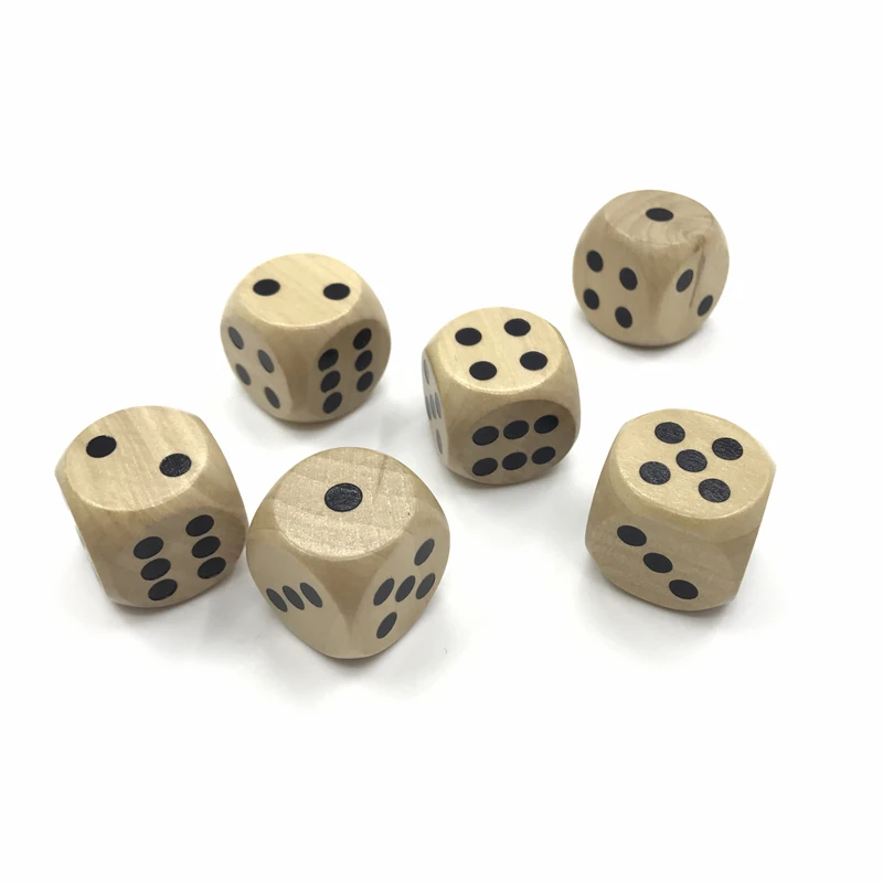 Woodiness Drinking Dice Solid Wood Puzzle Children Teaching Dice Set game dice,dice set 5Pcs/Lot