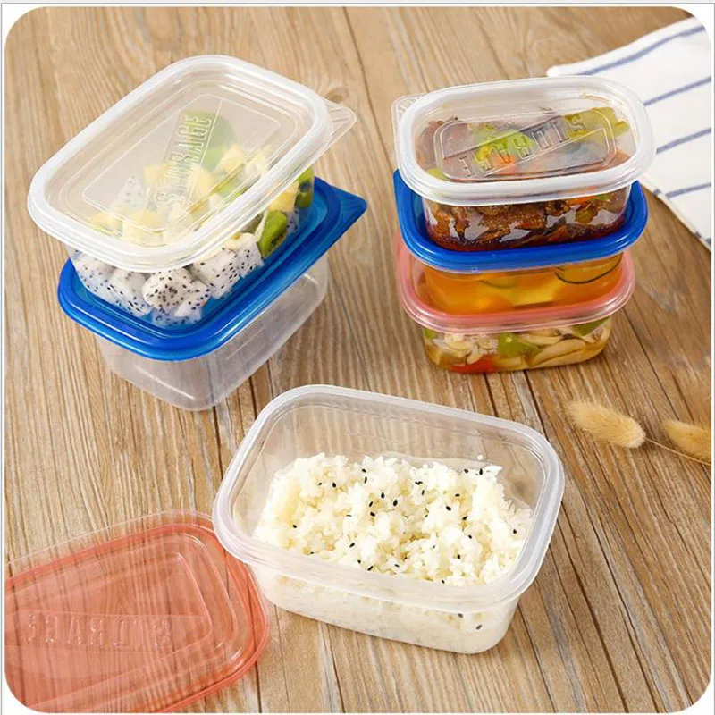 

2Pcs/Set Sealed Square Crisper Refrigerator Plastic Food Fruits Storage Boxes Preservation Box Container Kitchen Supplies