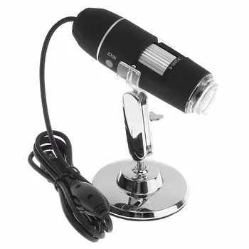 

High Quality 1600X 2MP USB 8 LEDs Electronic Digital Microscope Inspection Camera Magnifier Magnifying Glass with Metal Stand