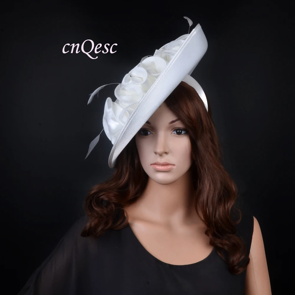 Matte satin fascinator saucer hatinator 