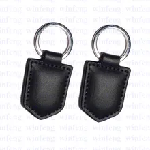 125 кГц радиочастотные бирки для ключей Водонепроницаемый натуральная кожа TK4100 Rfid Keyfob для замки для отельных дверей доступа Управление 500 шт./лот