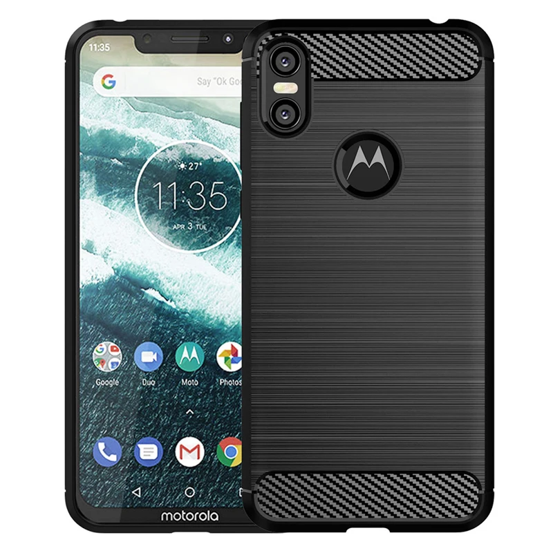 Углеродное волокно чехол для Moto один чехол для Moto One Vision P30 G7 Z3 Z2 G6 G5 G5S E5 E3 E4 C Plus Play Force P40 X4 E6 крышка