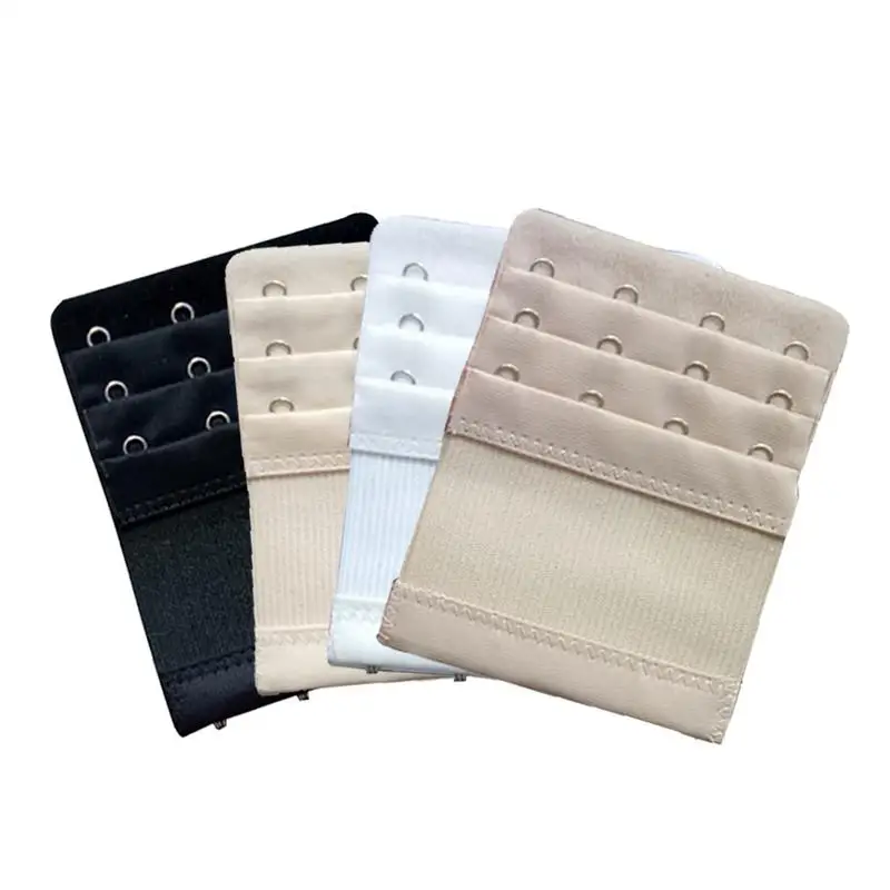 

Hot 1 PCS Bra Extenders Strap 4 Hooks 3 Rows Women Adjustable Intimates Lengthened Bra Hook Buckle Bra Extension Belt