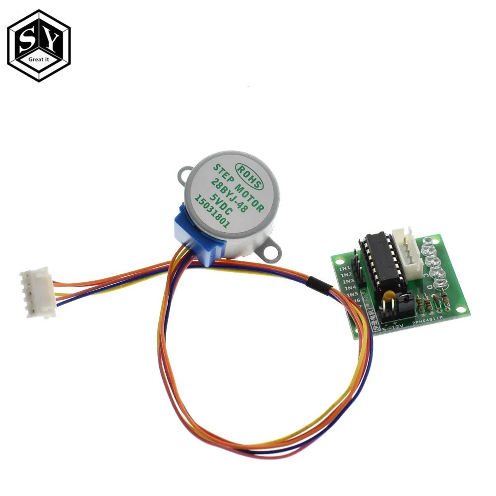 1LOTS Great IT 28BYJ-48-5V 4 phase Stepper Motor+ Driver Board ULN2003 ...