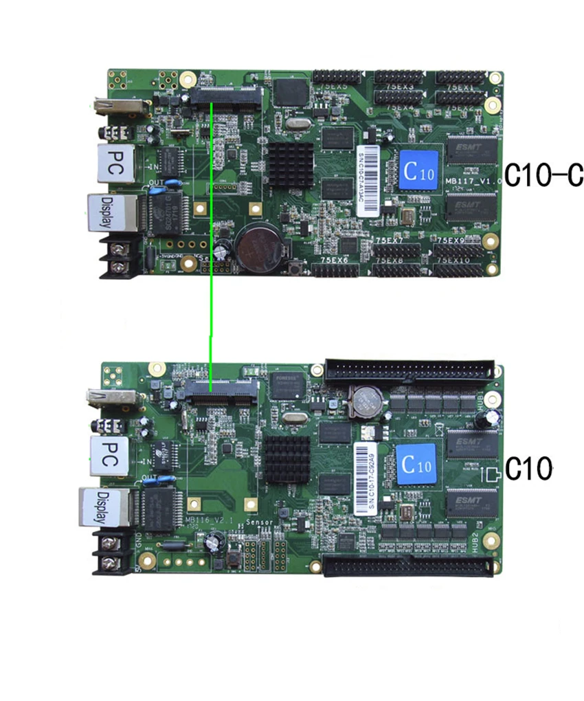 HD-C10/HD-C10C контроллер с поддержкой Wi-Fi rj45 синхронный светодиодный модуль управления карты p2 p2.5 p3 p4 p5 p6 p8 p10 rgb полноцветный светодиодный экран