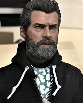 

12"Action Figure 1/6 Eleven Logan Head Sculpt Older Carving Wolf Uncle