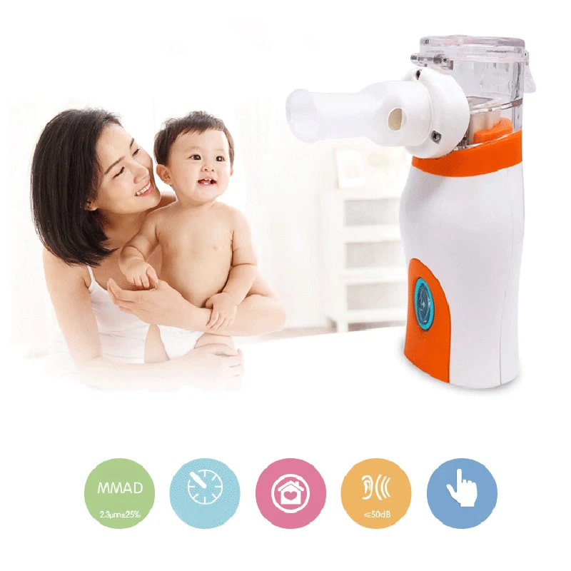 

Home Ultrasonic Portable Atomizer Mini Nebulizer Children Care Handheld Airway Inhale Humidifier Nebulizer Health Care