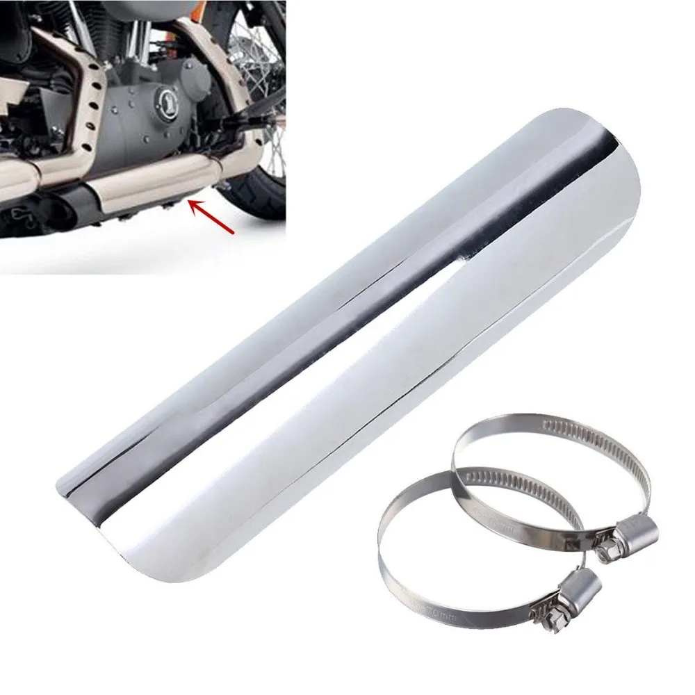 Новый 9 &quotхром выхлопная труба тепловой экран для Yamaha Raider Road Star 1600 1700 Roadliner 1900 V 950