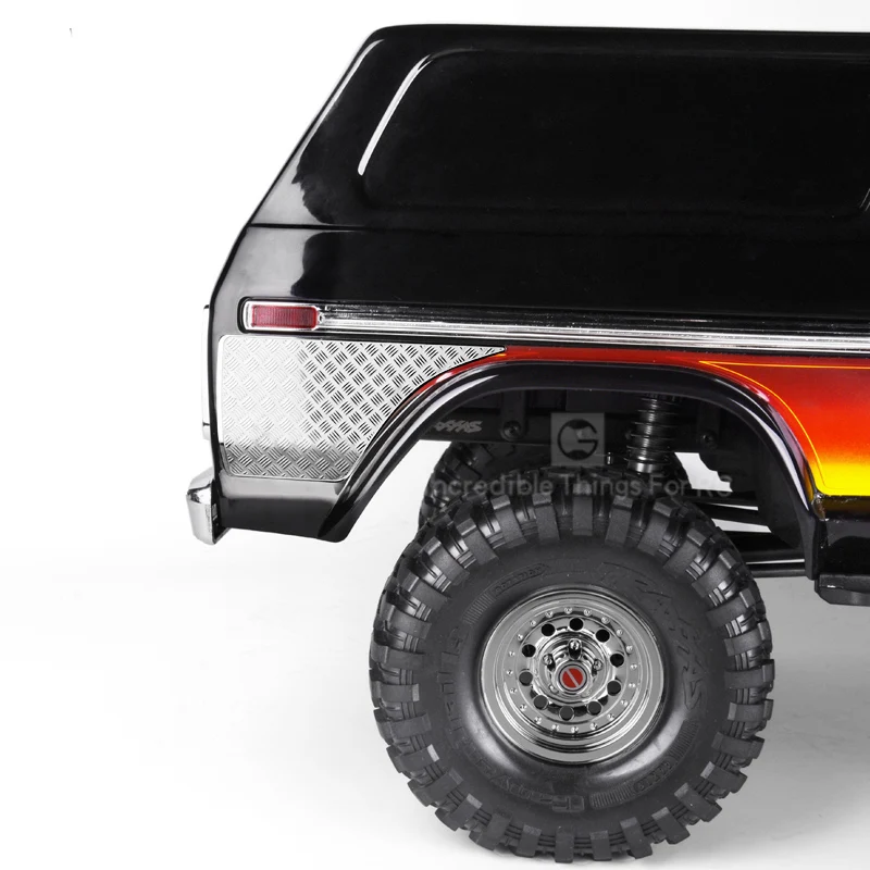 

1Set TRX4 Ford Side Body Guard Stainless Steel Front/Rear Shell Anti-scratch Shield for Traxxas T4 Bronco RC Cars Decor Parts