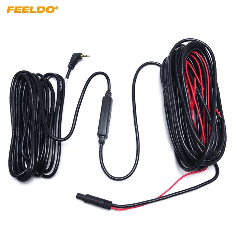 FEELDO 1PC 10meters 2 5mm TRRS Jack Connector To 5Pin Video Extension Cable For Truck Van