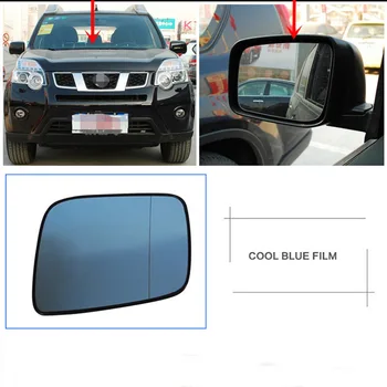 

Power Heated Blue Wide Angle Sight Side Rear View Mirror Glasses For Nissan X-Trail 2008-2012