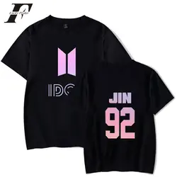 Bts2018 harajuku BTS kpop tshirt Idol Member J-Hope/Suga футболка Женская Мужская хлопковая футболка с коротким рукавом летняя рубашка BTS одежда