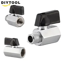 1 шт. Mayitr мини латунный шаровой клапан 1/" BSP мужчин и женщин воздушные клапаны компрессора