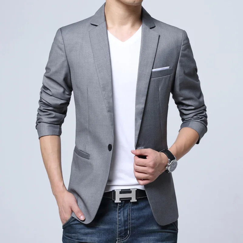 

Spring Autumn New Suit Men's Korean Edition Self-cultivation Suit Men's Edition Youth Large-Size Jacket Business Men's Wear