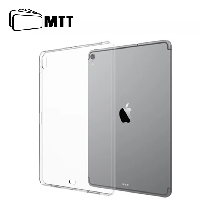 

MTT Case For iPad Pro 11 12.9 inch 2018 Back Cover Soft TPU Tablet Case Ultra-thin Silicon Clear Transparent Protective funda
