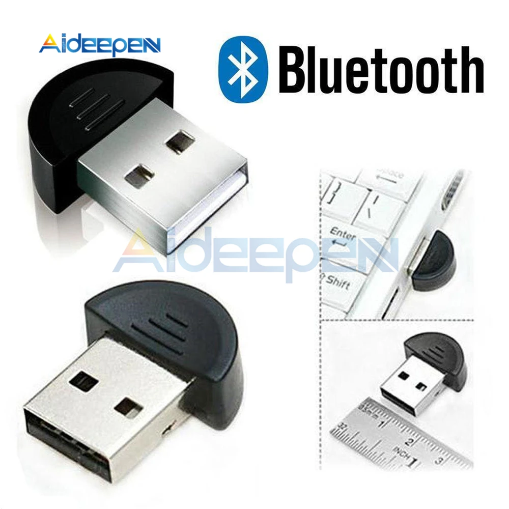 Homelink Mini USB Bluetooth 4,0 Dongle adaptador para PC portátil cuadrado * Compatible con ventana XP/Vista/7 /8.1/10 negro /8 32 bits y 64 bits 32 bits y 64 bits