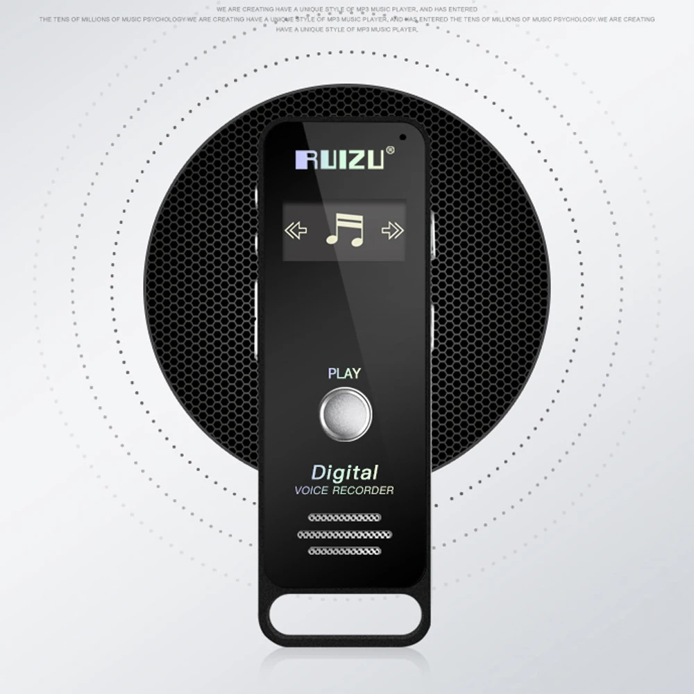 Newest Original RUIZU X01 Sport Mini Portable Lossless MP3 Music Player Hidden Digital Audio Voice Recorder Pen 4GB Dictaphone