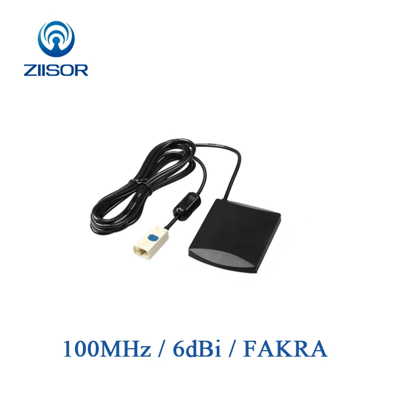 

Ziisor Car/ Vehicle Radio Patch Antenna FAKRA 6dBi FM 100MHz Omnidirectional Radiation Feeder 3m Broadcasting Z122-B100FA30