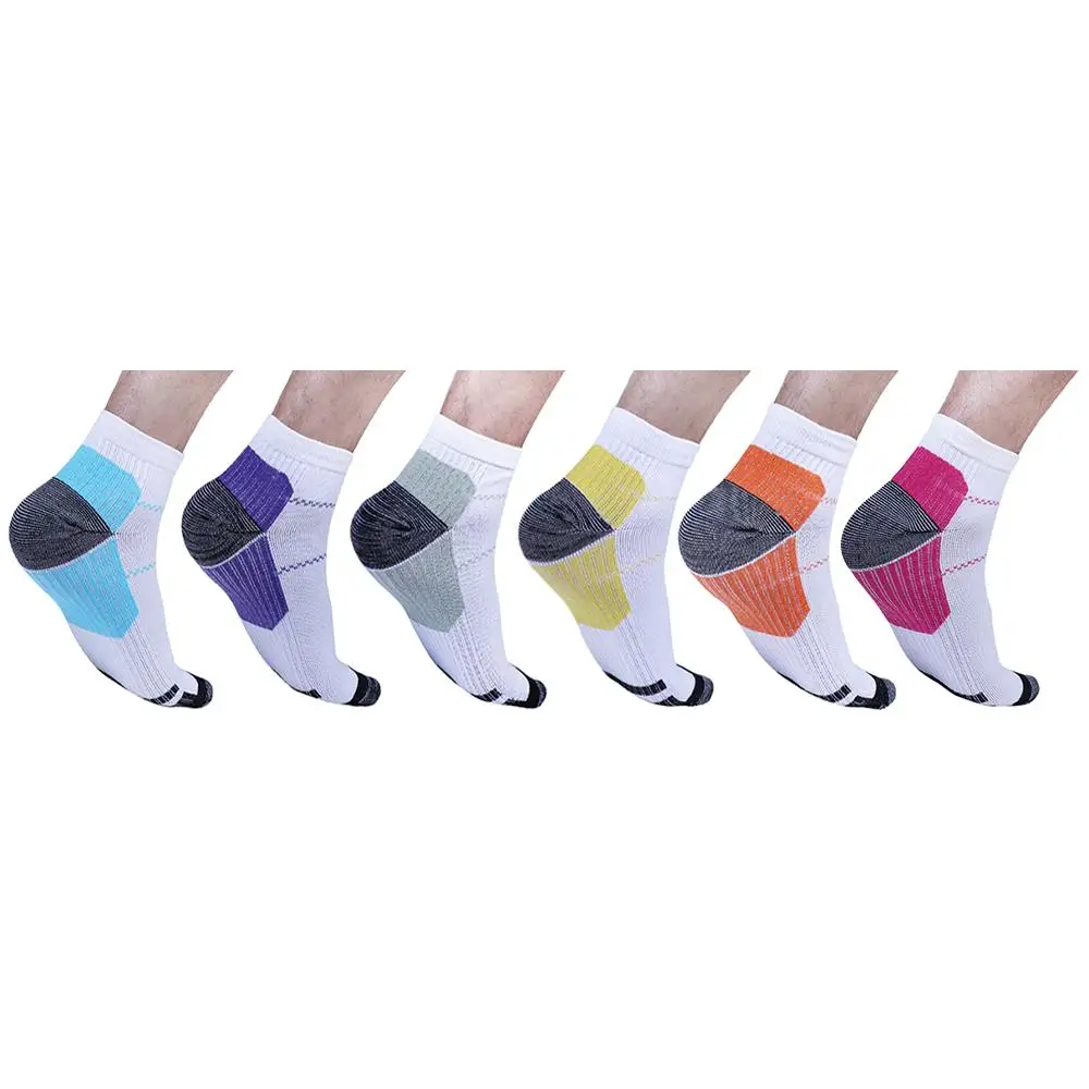 

5 Pairs Unisex Winter Autumn Men's Compression Socks Relieves painful Plantar Fasciitis Ankle socks for men and women 6 colors